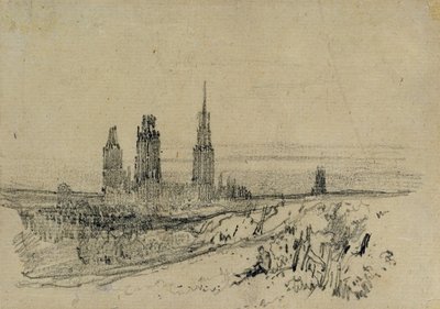 Rouen Cathedral by Richard Parkes Bonington